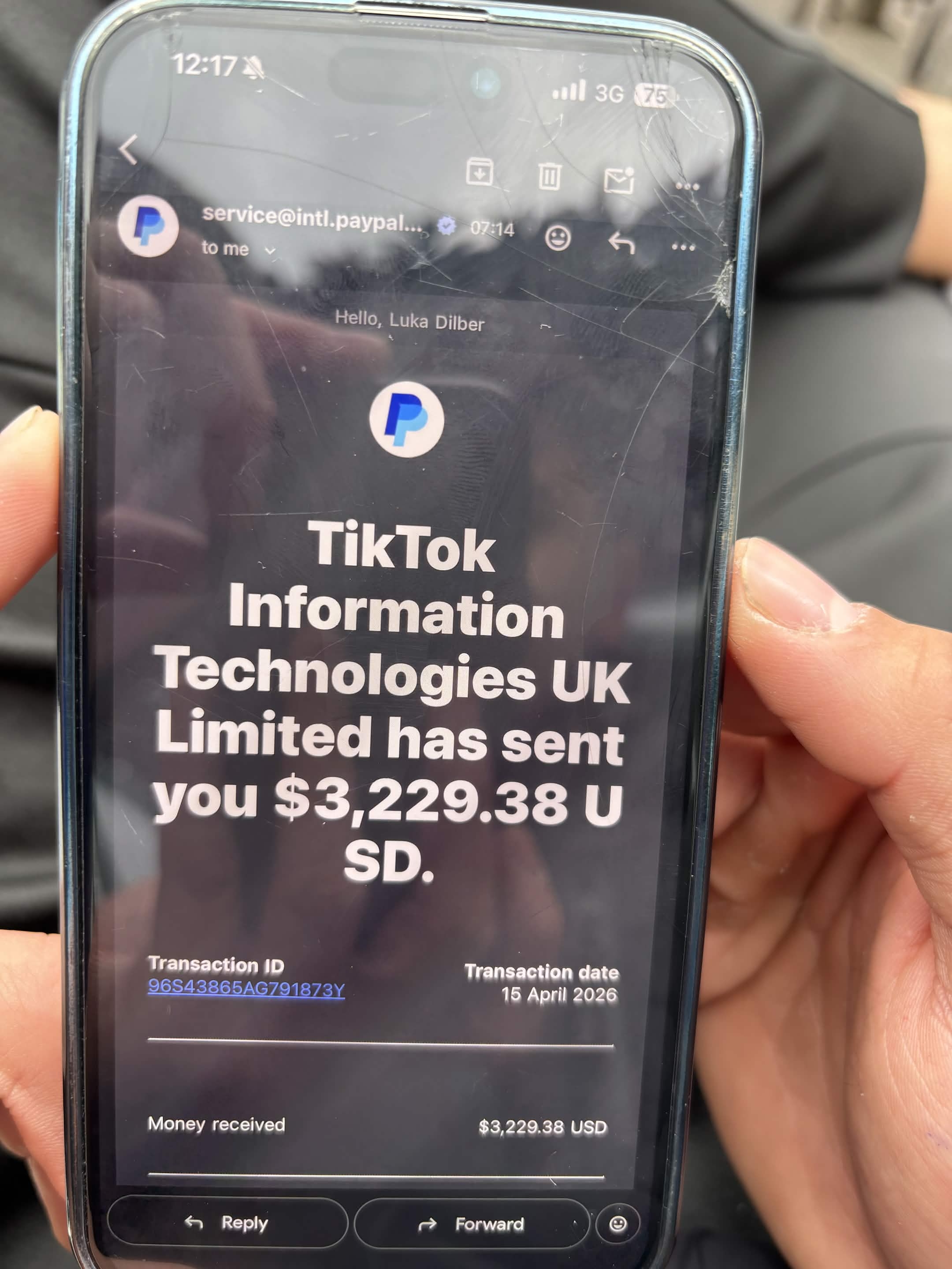 TTAkademija clan - TikTok zarada $3,229